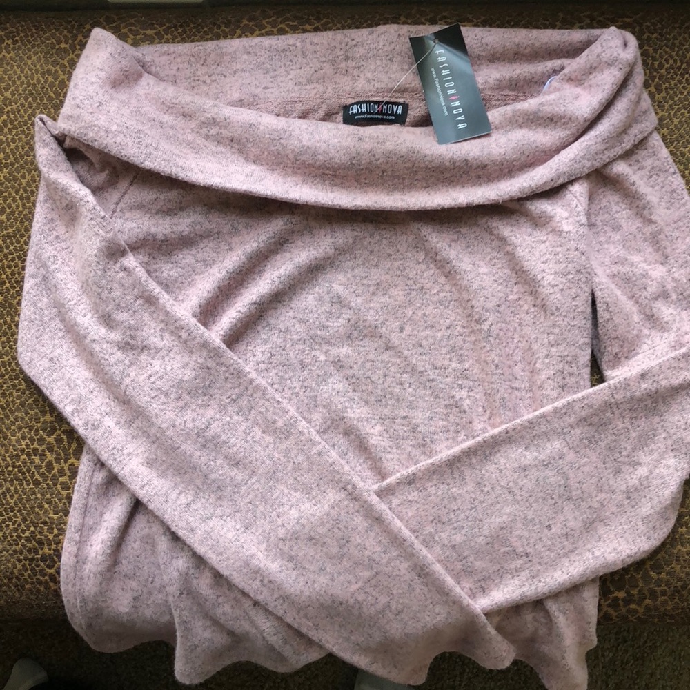 Fashion Nova Off the Shoulder Sweater